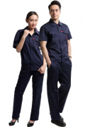 夏季時尚新款員工工作服定制